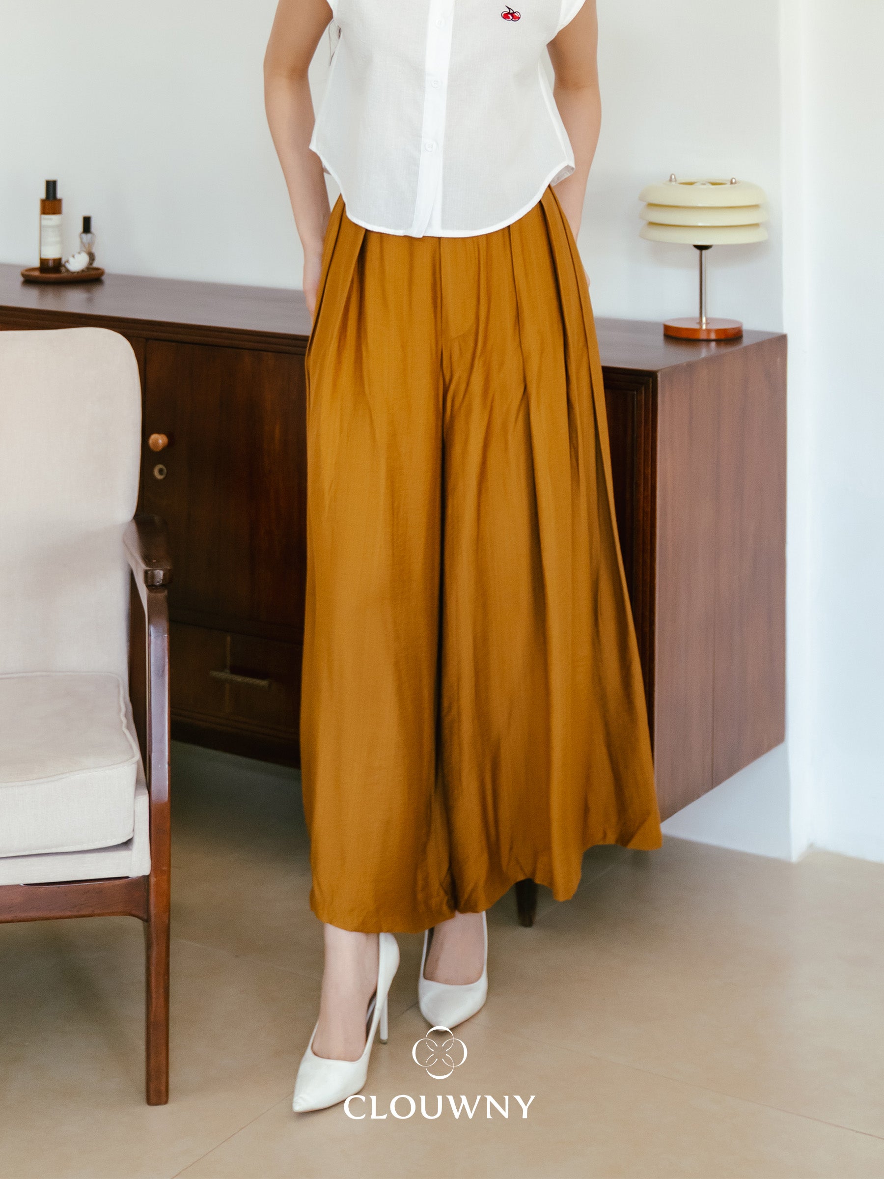 Yuni Cullotes Pants - Caramel